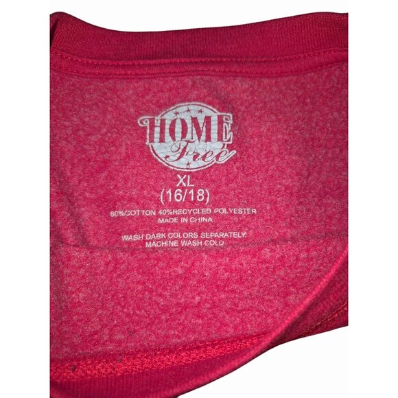Colorado Graphic Red Sweatshirt By Home Free XL (16/18) 60% Cotton 40% Recycled - Picture 4 of 7